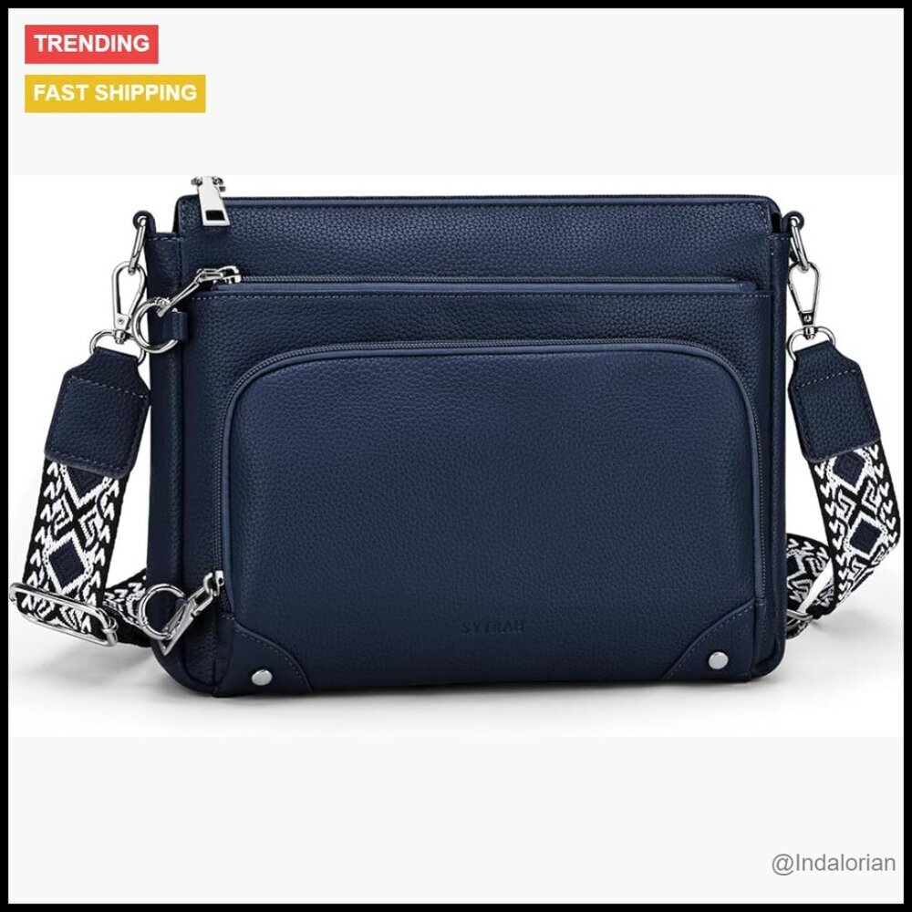 Anti-Theft Crossbody Bag with RFID Blocking Secure Travel Purse Lightweight